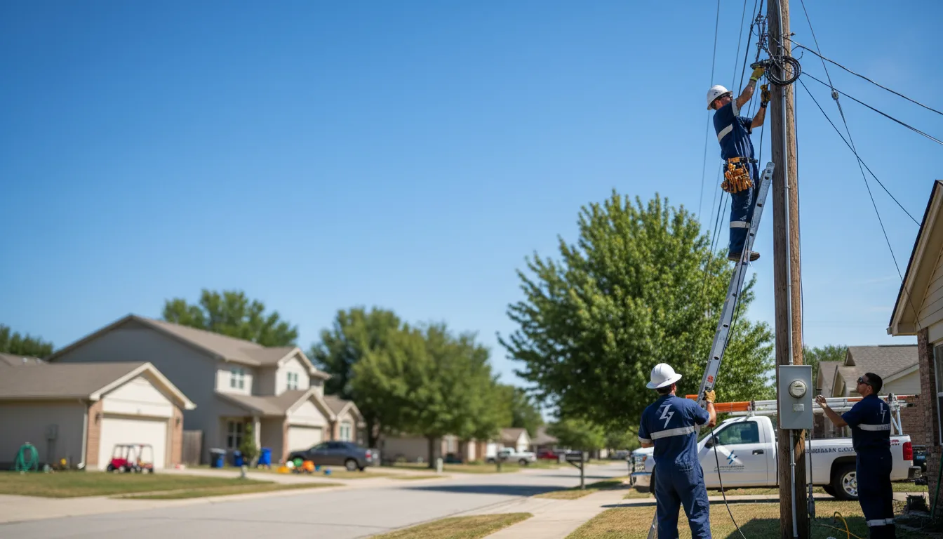 Residential electrician providing installation services in Stratton, OH